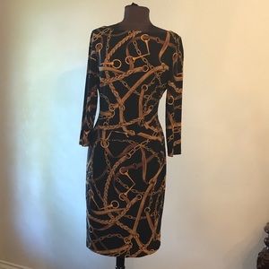 Patterned cocktail dress